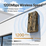 Bridge wireless per esterni, 1200 Mbps Dual Band WiFi AP Bridge CPE, 2 porte Gigabit PoE, VBGO1200