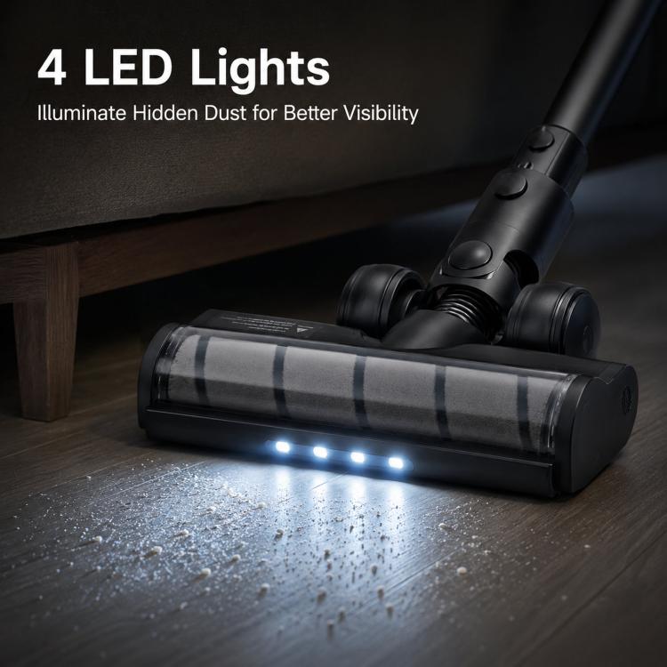 Spazzola motorizzata per pavimenti con luci LED per aspirapolvere Dreame R10 / R20 / R30 / T20 / T30 Z6 con rullo morbido, Z6 Brush Head (Deep Grey), Z6 Brush Head (White)