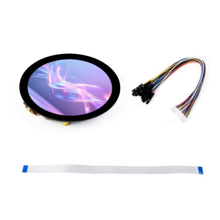Modulo display LCD touch da 1,85 pollici, risoluzione 360 x 360, 262.000 colori, comunicazione QSPI e I2C, chip driver display ST77916 e chip di controllo touch CST816S integrati., 35079