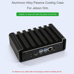WAVESHARE Case di raffreddamento passivo in lega di alluminio per Jetson Orin Nano / NX con pulsante di accensione integrato e indicatore., 34964