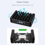 WAVESHARE Case di raffreddamento passivo in lega di alluminio per Jetson Orin Nano / NX con pulsante di accensione integrato e indicatore., 34964