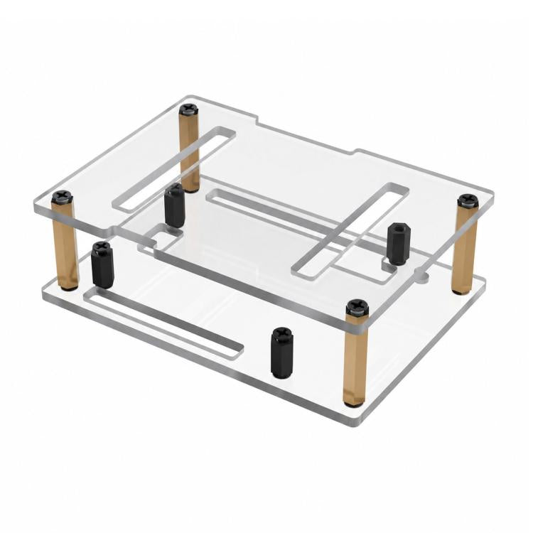 WAVESHARE per Arduino UNO Q, supporta l'installazione con la scheda UNO Media Carrier, con design di apertura preciso, Single Case, 2GB+16GB With Case, 4GB+32GB With Case