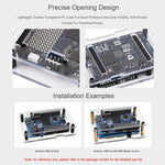 WAVESHARE per Arduino UNO Q, supporta l'installazione con la scheda UNO Media Carrier, con design di apertura preciso, Single Case, 2GB+16GB With Case, 4GB+32GB With Case