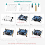 WAVESHARE per Arduino UNO Q, supporta l'installazione con la scheda UNO Media Carrier, con design di apertura preciso, Single Case, 2GB+16GB With Case, 4GB+32GB With Case
