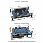 WAVESHARE per Arduino UNO Q, supporta l'installazione con la scheda UNO Media Carrier, con design di apertura preciso, Single Case, 2GB+16GB With Case, 4GB+32GB With Case