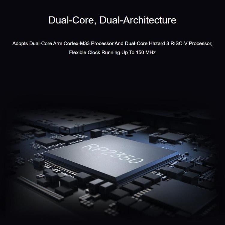 Scheda di sviluppo WAVESHARE RP2350, dual-core e doppia architettura, controller Ethernet W6300, supporta l'espansione PoE tramite un modulo PoE, No Soldered Pin Headers Without PoE Module, No Soldered Pin Headers With PoE Module                       ...