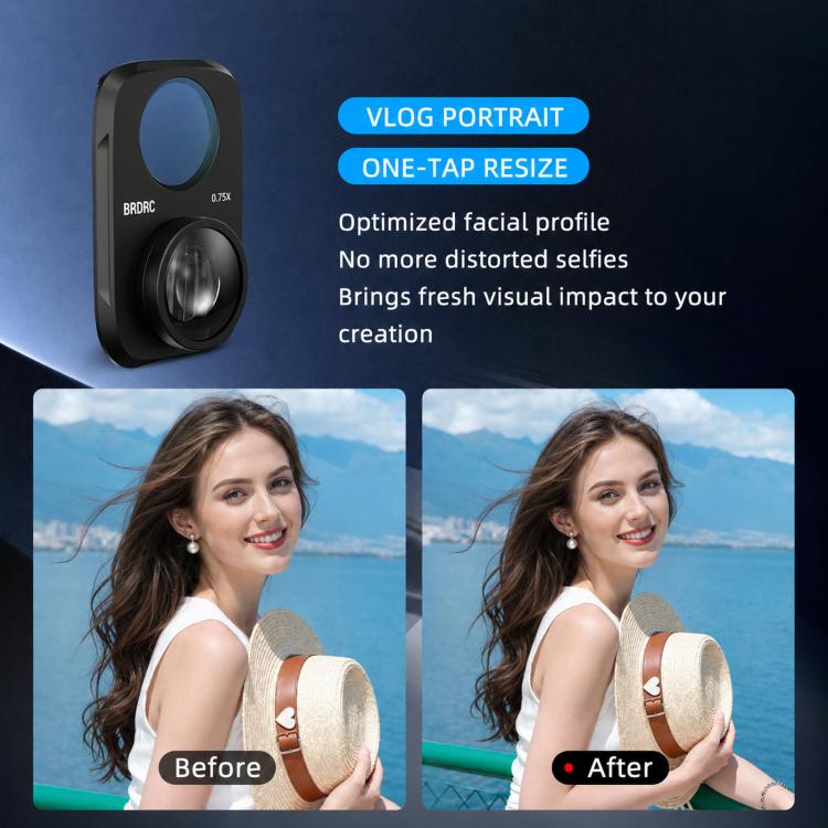 Filtro esterno grandangolare da 115 gradi per DJI Osmo Pocket 4P