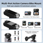 Supporto di estensione per telecamera Flymile per moto e bicicletta, For DJI Osmo Action 3 / 4 / 5 Pro, For DJI Osmo Action 6 / Nano