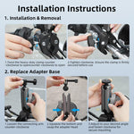 Supporto di estensione per telecamera Flymile per moto e bicicletta, For DJI Osmo Action 3 / 4 / 5 Pro, For DJI Osmo Action 6 / Nano
