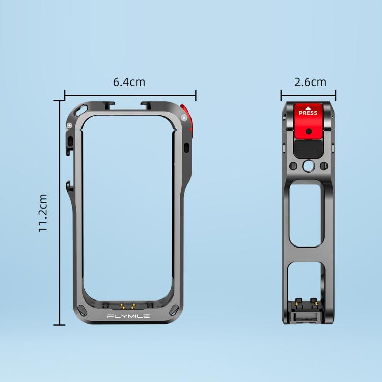 Gabbia protettiva antiurto Flymile per action camera Insta360 X6.