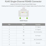 Convertitore bidirezionale isolato da USB a RS485 (E) di livello industriale WAVESHARE, con chip FT232RNL integrato, circuito ricetrasmettitore RS485 isolato e porta RJ45., 35226