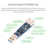 Convertitore bidirezionale isolato da USB a RS485 (E) di livello industriale WAVESHARE, con chip FT232RNL integrato, circuito ricetrasmettitore RS485 isolato e porta RJ45., 35226