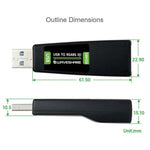 Convertitore bidirezionale isolato da USB a RS485 (E) di livello industriale WAVESHARE, con chip FT232RNL integrato, circuito ricetrasmettitore RS485 isolato e porta RJ45., 35226