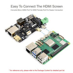 Adattatore multifunzione WAVESHARE da PCIe a M.2, uscita 4K, controller Ethernet RTL8125 2.5GbE originale, compatibile con Raspberry Pi OS, 35254