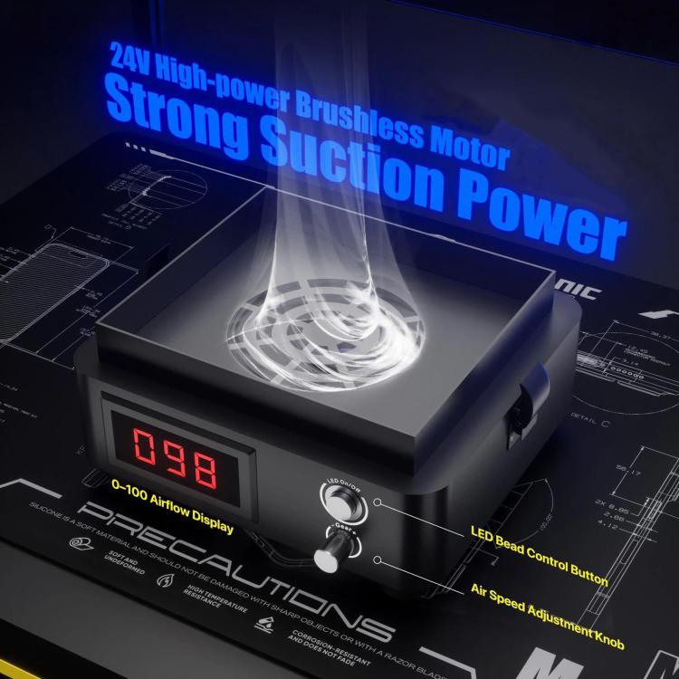 MECHANIC PURIFY-5 Aspiratore di fumi da tavolo per saldatura, rimozione odori e aspirazione fumi per riparazioni., EU Plug, US Plug