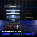 MECHANIC PURIFY-5 Aspiratore di fumi da tavolo per saldatura, rimozione odori e aspirazione fumi per riparazioni., EU Plug, US Plug