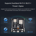 Scheda di sviluppo WAVESHARE ESP32-C5 con display LCD da 2,73 pollici, processore RISC-V a 32 bit, supporto Wi-Fi dual-band 2,4 GHz / 5 GHz e Bluetooth 5, 35225
