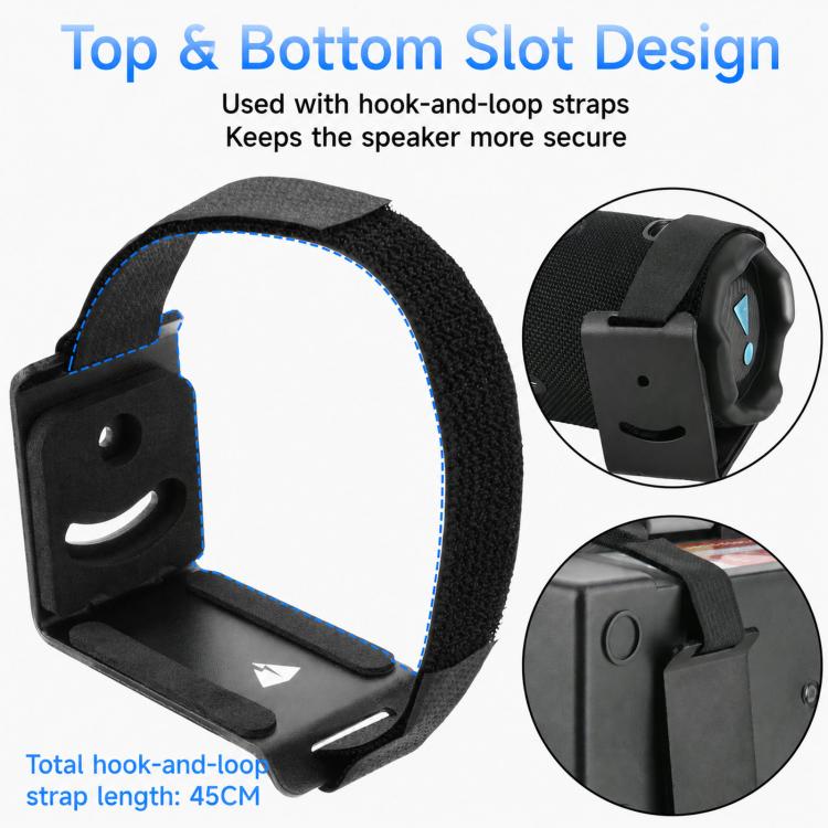 Supporto da parete universale per altoparlanti TXEsign, supporto per soundbar in metallo con cinghie regolabili., Style 1