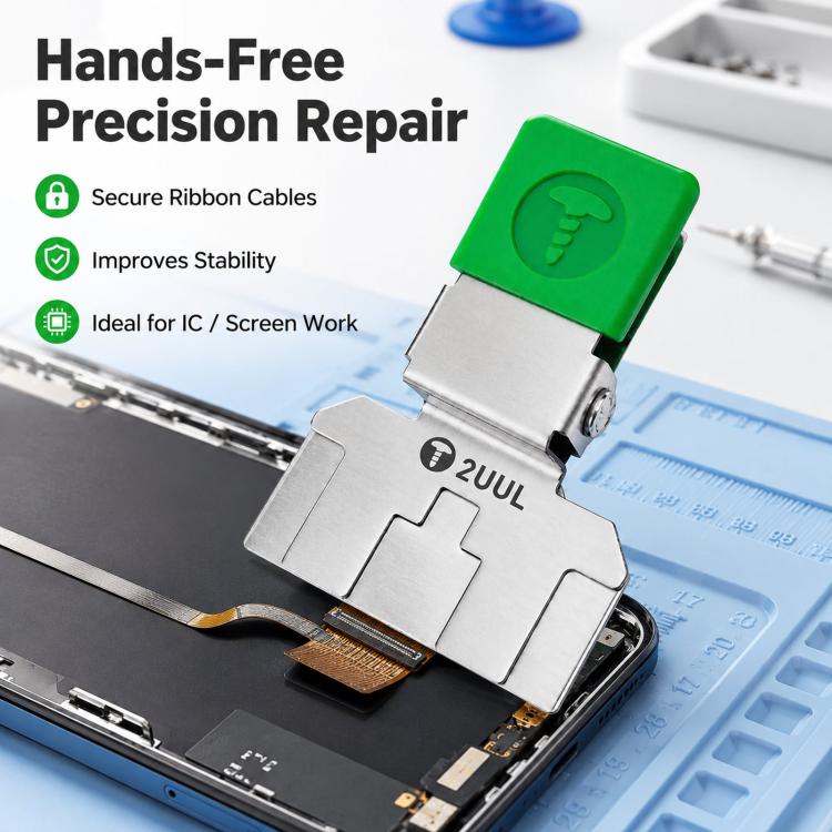 Dispositivo di fissaggio per nastro IC dello schermo per dissaldatura PCB, morsetto di saldatura per riparazione di schede madri di dispositivi mobili, FC01
