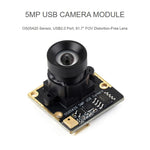 Waveshare OS05A20 5MP USB Camera Module C Type 91.7-degree FOV Distortion-free Lens, 35565