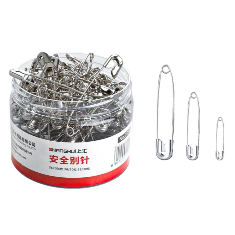 Spille di sicurezza per abiti rinforzate SHANGHUI, graffette extra large in acciaio inossidabile, 180pcs /Set