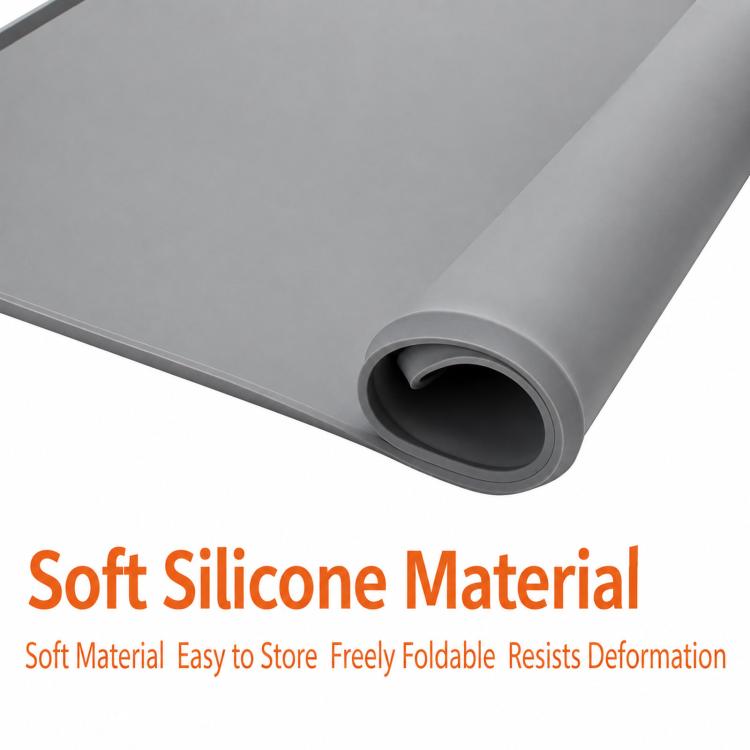 Tappetino in silicone 2 in 1 impermeabile per piano di lavoro, con funzione di drenaggio e protezione da eventuali fuoriuscite, compatibile con Ninja SLUSHi / FS299 / FS300 / FS301 / FS301C