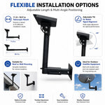 Per Starlink Gen 3 Staffa di montaggio a parete telescopica per tetto, asta in acciaio ad angolazione regolabile, Telescopic Roof Wall Mount