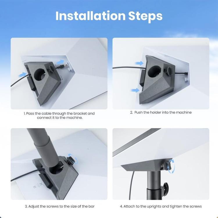 Adattatore per tubo Starlink Mini, supporto per palo resistente alle intemperie per tetto e parete di camper., Pipe Adapter