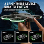 Kit di strisce LED per volo notturno DJI Avata 360 RCSTQ con 3 livelli di luminosità e lampada di sicurezza ricaricabile.