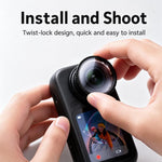 Protezione per obiettivo Insta360 X6 PC, tappo per obiettivo ad alta definizione antigraffio., PC