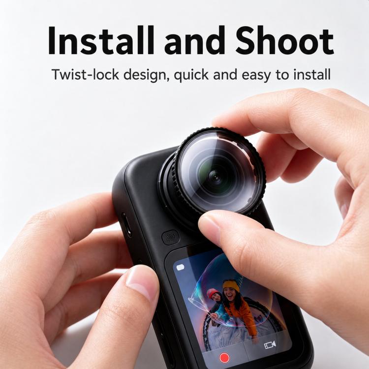 Protezione per obiettivo Insta360 X6 PC, tappo per obiettivo ad alta definizione antigraffio., PC