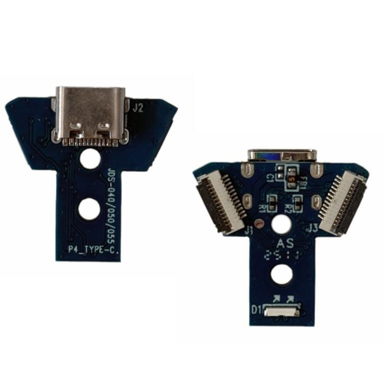 Kit di modifica per la riparazione della porta di ricarica USB-C/Type-C del controller PS4 (JDS-040/050/055), No Cable, with Cable