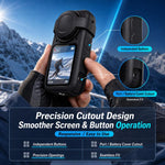 Custodia protettiva in silicone e copriobiettivo per Insta360 X6, set con corpo morbido., Silicone Case