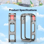 Gabbia di protezione in metallo con sgancio rapido magnetico per fotocamera Insta360 X6 e slitta a caldo., Metal Material