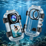 Per custodia subacquea invisibile Insta360 X6 impermeabile fino a 60 m/197 piedi con inserti antiappannamento, versione a 2 punte, 2-prong Version