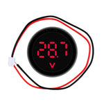 Voltmetro digitale CC rotondo a 2 fili da 4-100 V con display digitale a LED