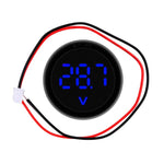 Voltmetro digitale CC rotondo a 2 fili da 4-100 V con display digitale a LED