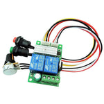 Regolatore di velocità PWM per motore CC 6V / 12V / 24V, con funzione avanti/indietro e pulsanti.
