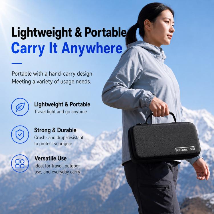 Custodia rigida portatile da viaggio per Osmo 360 II / Osmo 360