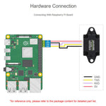 Sensore di distanza laser TOF WAVESHARE 35106 basato su sensore laser a punto singolo D-TOF con supporto per comunicazione UART, 0.02-5m