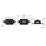 Sensore di distanza laser TOF WAVESHARE 35106 basato su sensore laser a punto singolo D-TOF con supporto per comunicazione UART, 0.02-5m