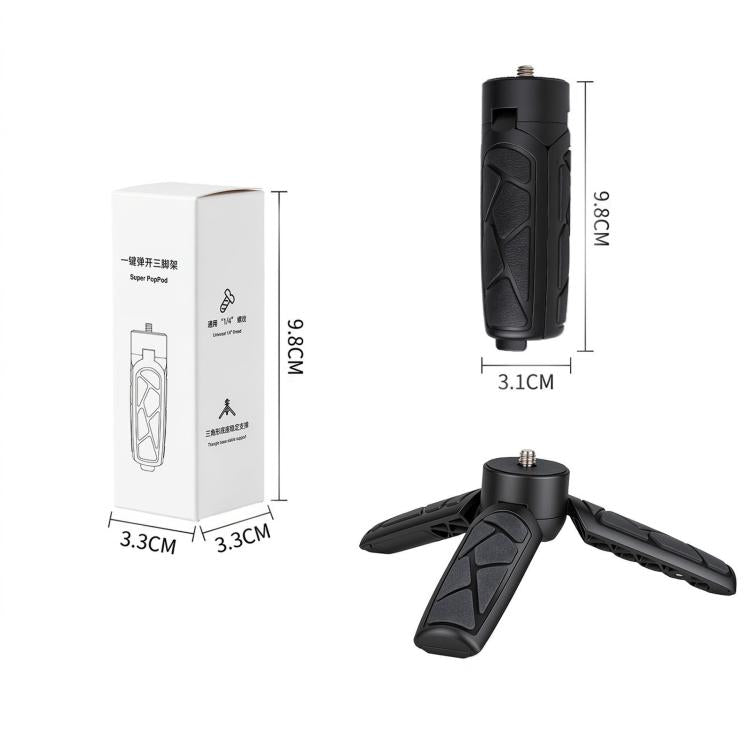 Mini treppiede a sgancio rapido, supporto da tavolo e impugnatura per action camera DJI / Insta360 / GoPro serie HERO