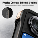 Gabbia per fotocamera Insta360 X6 in lega di alluminio con telaio metallico a sgancio rapido magnetico e attacco a slitta., Aluminum Alloy  Cage