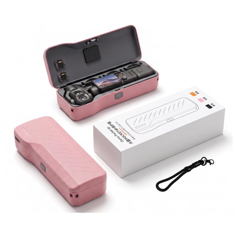 Custodia protettiva rigida per DJI Pocket 4P con 3 alloggiamenti per filtri e 2 porta schede SD.