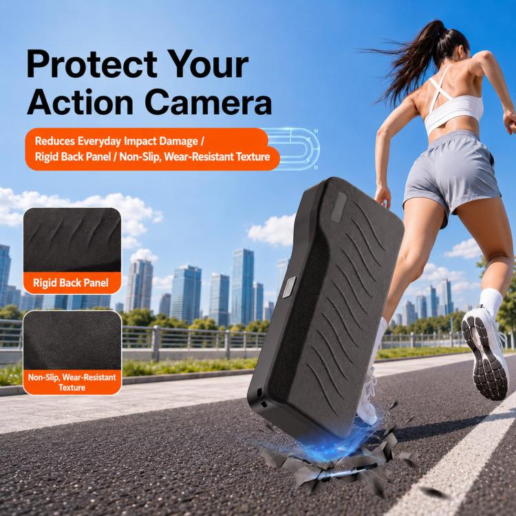 Custodia protettiva rigida per DJI Pocket 4P con 3 alloggiamenti per filtri e 2 porta schede SD.