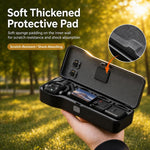 Custodia protettiva rigida per DJI Pocket 4P con 3 alloggiamenti per filtri e 2 porta schede SD.