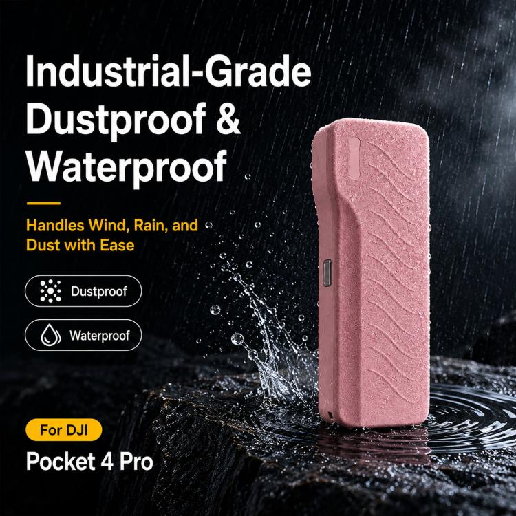 Custodia protettiva rigida per DJI Pocket 4P con 3 alloggiamenti per filtri e 2 porta schede SD.