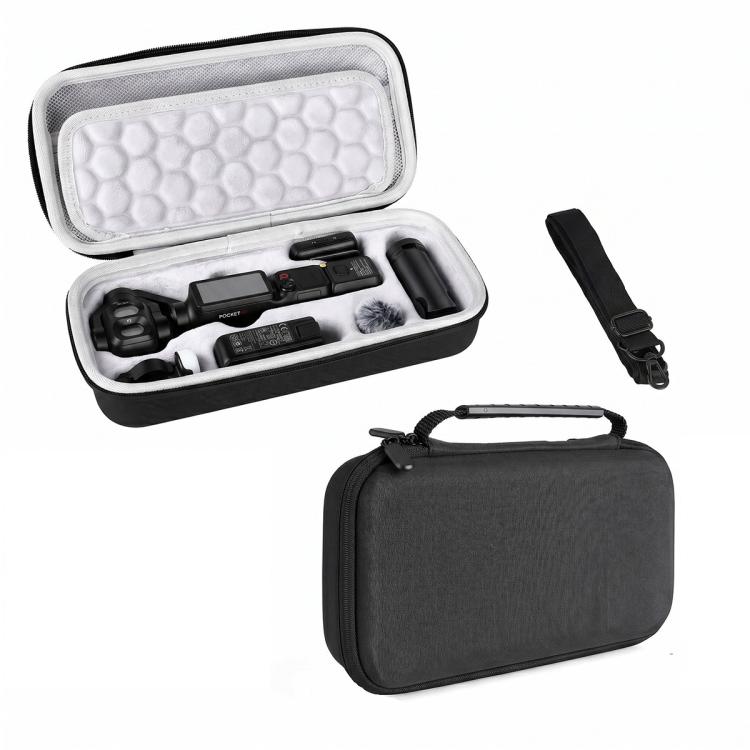 Custodia da viaggio multifunzione per DJI Osmo Pocket 4P con tracolla.