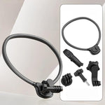 Supporto da collo in silicone per action camera, flessibile, con rotazione a 360 gradi per visuale in prima persona., Full Kit, Standard Kit, Basic Kit