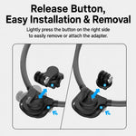 Supporto da collo in silicone per action camera, flessibile, con rotazione a 360 gradi per visuale in prima persona., Full Kit, Standard Kit, Basic Kit